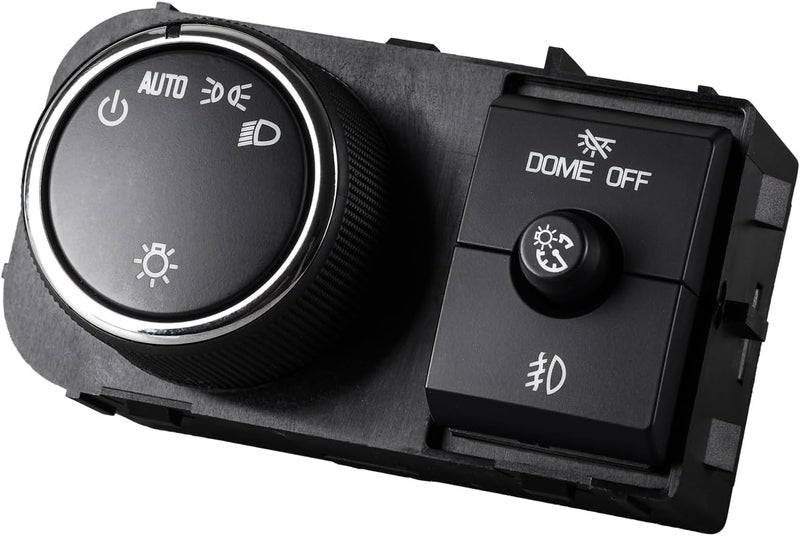 SOAESCN Headlight Dimmer Switch, Fog Light Switch for 2007-2014 Chevy Avalanche Silverado Suburban Tahoe GMC Sierra Yukon XL, Instrument Panel Dimmer Switch Headlamp Switch Control, 25858705-15096895 - Image 3